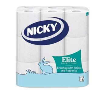 TT Nicky Elite White 18Pk 3Ply 18R x 2