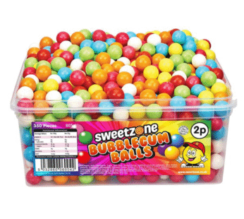 Sweetzone Bubblegum Balls – 350 x 2p (805g) Tub