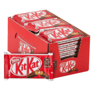 KitKat 2 Finger Milk Chocolate Wafer – Box of 36 Bars (20.5g Each)